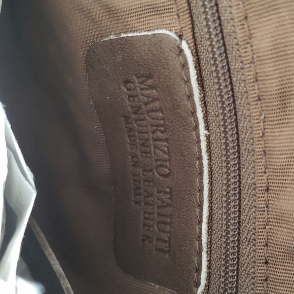 NWT Maurizio Taiuti leather/calf hair shoulder bag - Picture 6 of 7